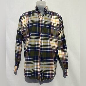 Wrangler Twenty X Men’s XL Plaid Button-Down Shirt – Multicolor Long Sleeve